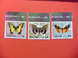 111 LETONIA - LATVIJA 1996 / FAUNA MARIPOSAS  / YVERT 393 / 395 ** MNH - Papillons