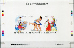 NORTH KOREA - 2003 -  PROOF MNH ** IMPERFORATED - Folk Festival. Chuseok - Korea, North