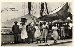 Curacao, N.A, WILLEMSTAD, Fruit Market (1950s) Holl. Boekh. 10 RPPC Postcard - Curaçao