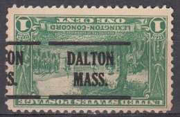 USA LOCAL Precancel/Vorausentwertung/Preo From MASSACHUSSETTS - Dalton - Type 701 -  NICE DENOM - Préoblitérés