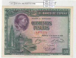 BILLETE ESPAÑA 500 PESETAS 1928 P-77a EBC - Autres & Non Classés