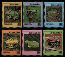 Ecuador 1993 - Mi-Nr. 2225-2230 ** - MNH - Frösche / Frogs - Ecuador