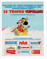 23° Trofeo Topolino 1982 PUBBLICITA' ORIGINALE PICTURE OF VINTAGE 25 X 19,5 Cm - Publicités