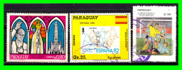 PARAGUAY ( AMERICA ) SELLOS DIFERENTES AÑOS Y VALORES - Paraguay
