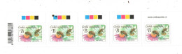 Czech Republic 2020 - Self Adhesive Stamp, Bottom Edge From MS, Barcode,color Test, Www, MNH - Honeybees