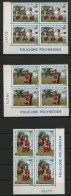 POLYNESIE N° 165 à 167 En Blocs De Quatre Neufs ** (MNH) + Coins Numérotés TB - Unused Stamps