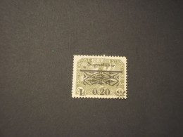 FIUME - SEGNATASSE-VARIETA' - 1921 VELIERO 20su45, Soprastampa Spostata In Basso - TIMBRATO/USED - Fiume