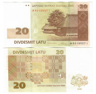 Latvia 20 Latu 2009 AUNC - Lettonia