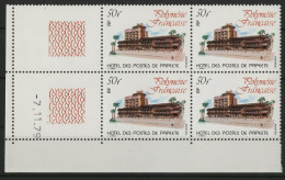 POLYNESIE N° 152 En Bloc De Quatre Neufs ** (MNH) + Coins Datés 7/11/79 TB - Nuovi