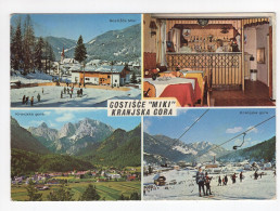 1972. YUGOSLAVIA,SLOVENIA,KRANJSKA GORA,GUEST HOUSE MIKI,MULTIVIEW,POSTCARD USED - Yugoslavia