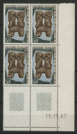 POLYNESIE N° 59 Bloc De Quatre Neuf ** (MNH) Avec Coin Daté 15/11/67 TB - Unused Stamps