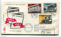 Vaticano FDC Venetia 1961 Osservatore Romano  Viaggiata Racc. Per L'Italia - FDC