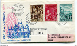 Vaticano FDC Venetia 1960 Traslazione  Viaggiata Racc. Per L'Italia - FDC