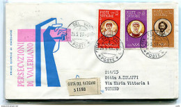 Vaticano FDC Venetia 1959 Martiri  Viaggiata Racc. Per L'Italia - FDC