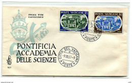 Vaticano FDC Venetia 1957 Accademia Scienze  Non Viaggiata - FDC