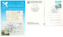 Sonderkarte  "NABA Züri84"  (räterromanisch)      1984 - Storia Postale