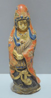 -ANCIENNE STATUETTE FEMME PORCELAINE SATSUMA JAPON COLLECTION VITRINE Déco    E - Art Asiatique