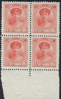 Luxembourg - Luxemburg - Timbres - Bloc à 4   Charlotte    MNH** - 1921-27 Charlotte Di Fronte