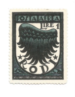 (COLONIE E POSSEDIMENTI) 1934, EGEO, ALA STILIZZATA, POSTA AEREA, 1L (CAT. SASSONE N.32) - Egée