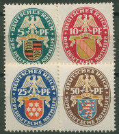 Deutsches Reich 1926 Dt. Nothilfe: Landeswappen 398/01 Mit Falz - Unused Stamps