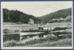 Waldesruh Weserpartie Raddampfer Kronprinz Wilhelm, Gelaufen 1936 (AK1705) - Bad Karlshafen