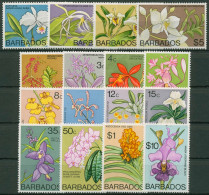 Barbados 1974 Blumen: Orchideen 365/80 X Postfrisch - Barbades (1966-...)