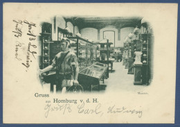 Gruss Aus Homburg V. D. Höhe Museum, Gelaufen 1901 (AK3001) - Bad Homburg