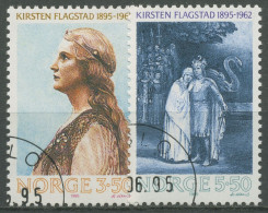 Norwegen 1995 Opernsängerin Kirsten Flagstad Lohengrin 1183/84 Gestempelt - Usados
