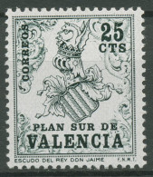 Spanien 1963 Zwangszuschlagsmarken Valencia König Jakob Wappen Z 1 Postfrisch - Ungebraucht