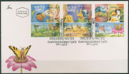 Israel 1999 Kinderfernsehen Schmetterling 1521/23 Tab Ersttagsbrief FDC (X61441) - FDC