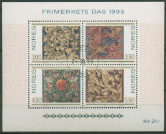 Norwegen 1993 Tag Der Briefmarke Holzschnitzkunst Block 20 Gestempelt (C60338) - Blocks & Kleinbögen