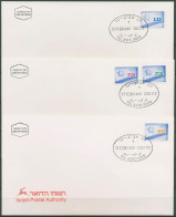 Israel 1998 Nationalflagge 1493/96 Selbstklebend, Ersttagsbrief FDC (X61427) - FDC