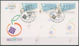 Israel 1998 Automatenmarken ISRAEL TEL AVIV ATM 40 S1 Ersttagsbrief FDC (X61472) - FDC
