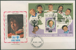 Nicaragua 1980 Alphabetisierung, Jahr Des Kindes Block 133 FDC (X62090) - Nicaragua