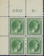 Luxembourg - Luxemburg - Timbres - Bloc à 4   Charlotte    MNH** - 1926-39 Charlotte Di Profilo Destro