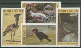 Obervolta 1984 Vögel Riesentrappe Flamingo Hornrabe 935/38 B Postfrisch - Obervolta (1958-1984)
