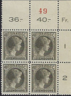 Luxembourg - Luxemburg - Timbres - Bloc à 4   Charlotte    MNH** - 1926-39 Charlotte De Profil à Droite