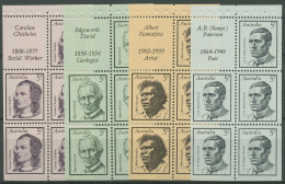 Australien 1968 Persönlichkeiten Namatjira Paterson H-Bl. 41/44 Postfrisch - Mint Stamps