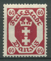 Danzig 1921 Freimarke Kleines Staatswappen 81 B Mit Falz - Mint