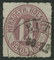 Schleswig-Holstein 1865/66 Ziffernim Oval 22 Sauber Gestempelt - Schleswig-Holstein