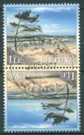 Litauen 2001 Baltische Ostseeküste Kehrdruckpaar 766 KD Gestempelt - Lithuania