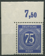 All. Besetzung 1946 I. Kontrollrats. 934 C P OR Ndgz Ecke 1 Postfrisch Geprüft - Ungebraucht