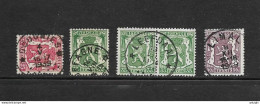 Staatswapen / Petit Sceau De L'Etat - Afstempelingen / Oblitérations - Postmarks With Stars