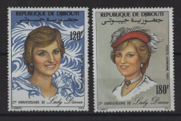 Djibouti - PA N°164+165 - Princesse De Galles - * Neufs Avec Trace De Charniere - Cote 7€ - Djibouti (1977-...)