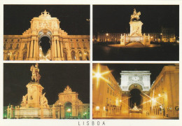 U5959 Portugal - Lisboa - Belem - Praça Do Comercio - Noite Noche Notte Nuit Night Nacht / Non Viaggiata - Lisboa