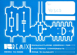 Radio Amateur QSL Post Card Y03CD HA8KZC Hungary - Radio-amateur