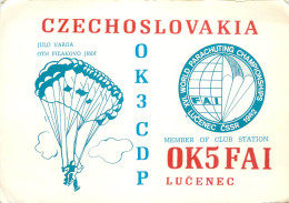 Radio Amateur QSL Post Card Y03CD OK5FAI Lucenec - Radio Amateur