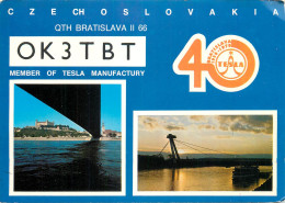Radio Amateur QSL Post Card Y03CD O3TBT Bratislava - Radio Amateur