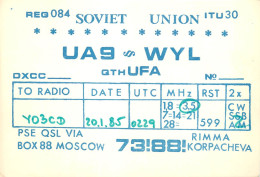 Radio Amateur QSL Post Card Y03CD UA9WYL Moscow - Radio Amatoriale