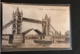 London - Tower Bridge, And Bascules Rising - Tower Of London